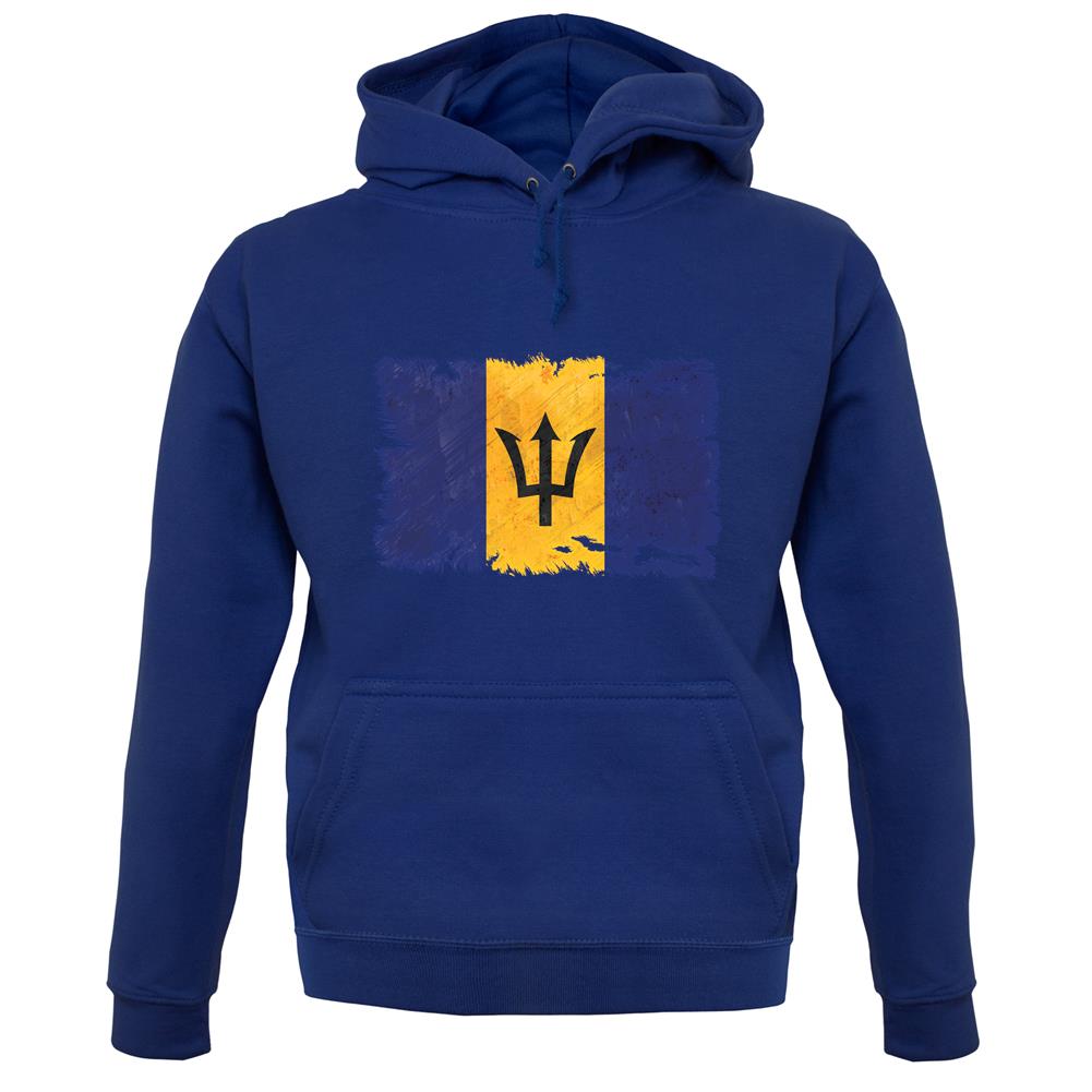 Barbados Grunge Style Flag unisex hoodie Barbados Grunge Style Flag unisex hoodie
