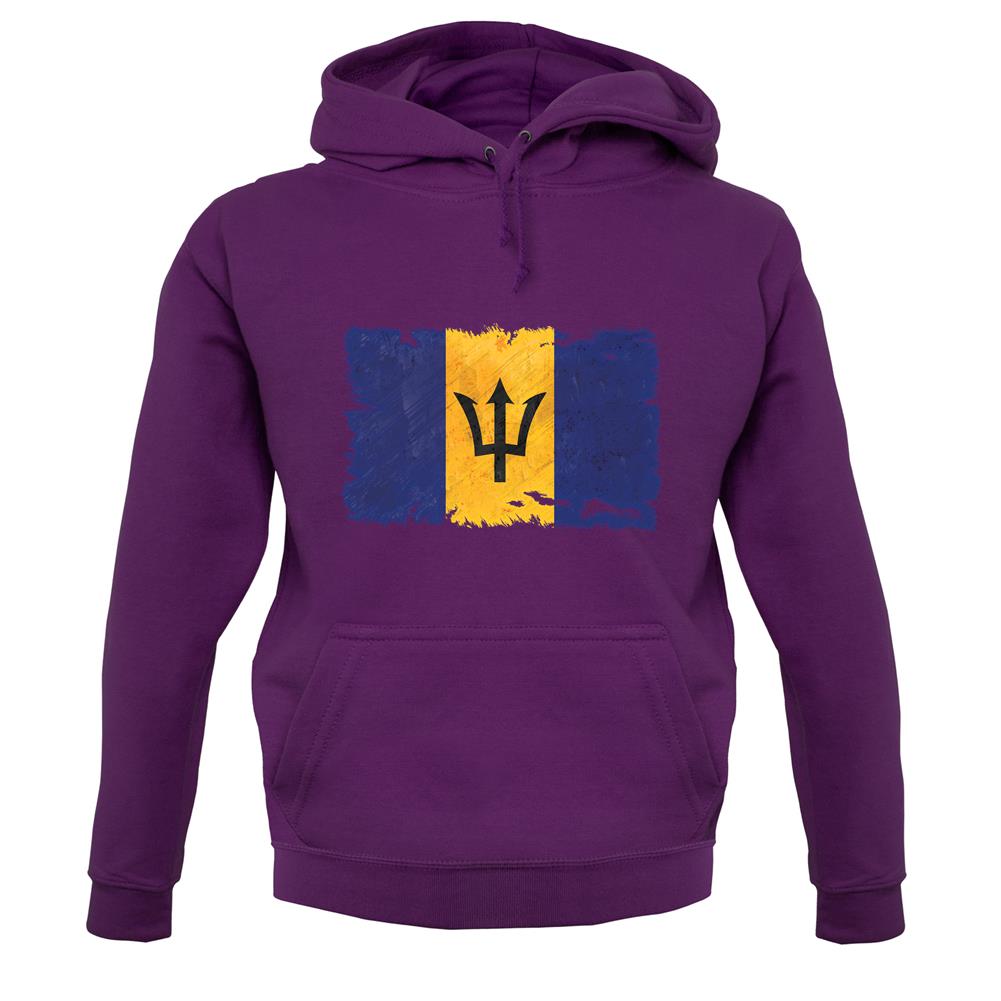 Barbados Grunge Style Flag unisex hoodie Barbados Grunge Style Flag unisex hoodie