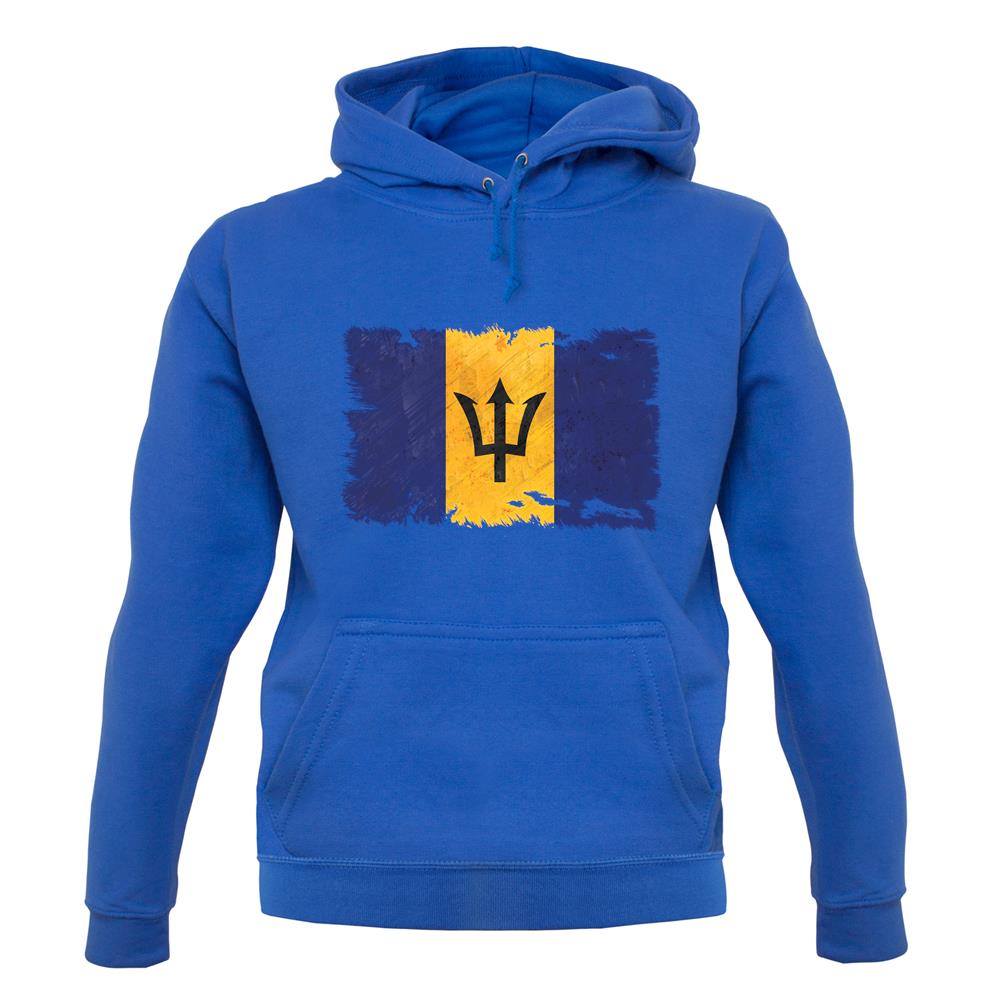 Barbados Grunge Style Flag unisex hoodie Barbados Grunge Style Flag unisex hoodie