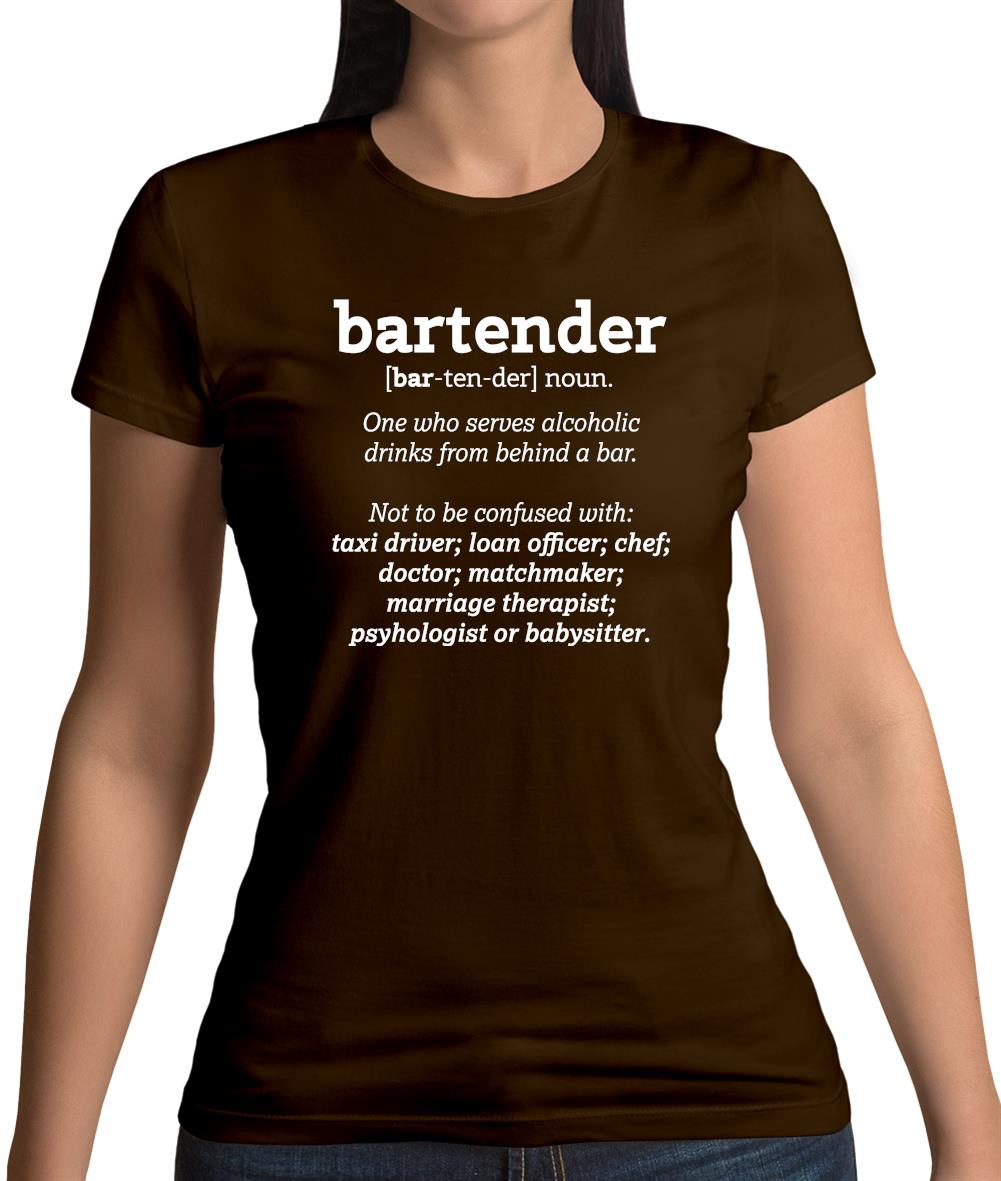 Bartender Definition Womens T-Shirt Bartender Definition Womens T-Shirt