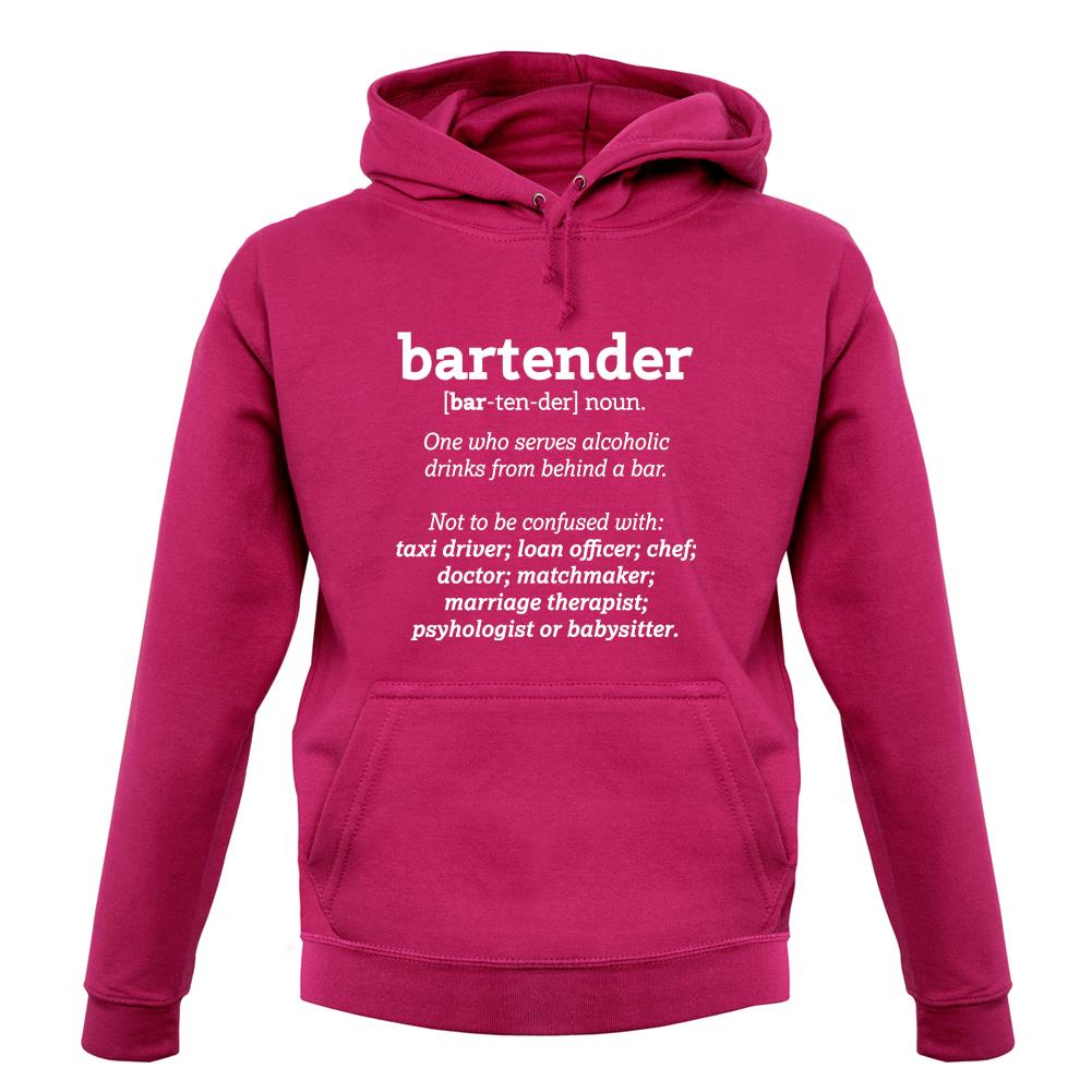 Bartender Definition unisex hoodie Bartender Definition unisex hoodie