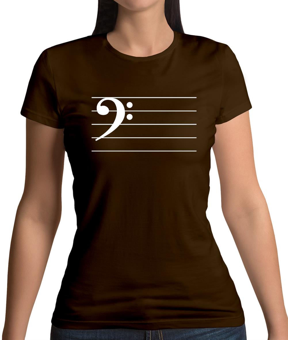 Bass Cleff Womens T-Shirt Bass Cleff Womens T-Shirt