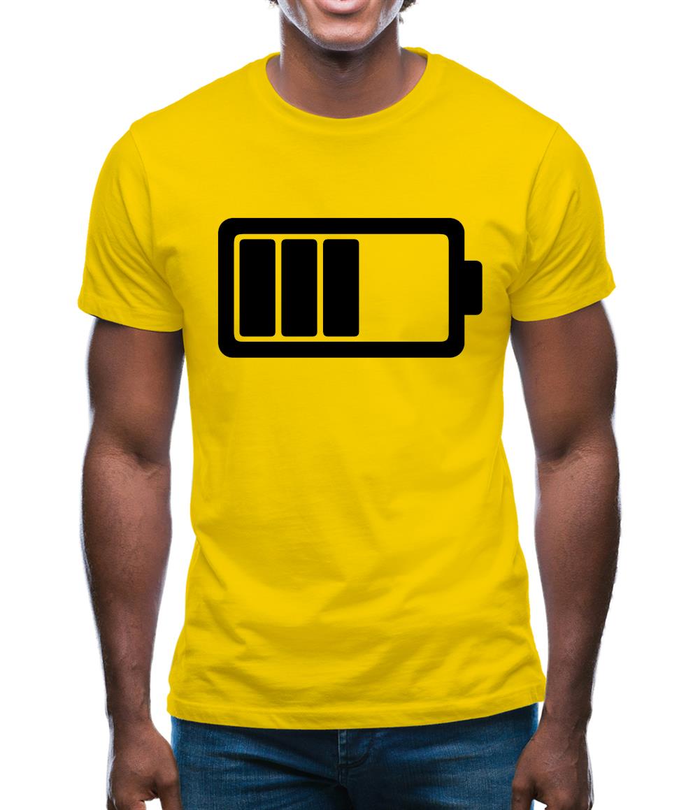 Battery Symbol Mens T-Shirt Battery Symbol Mens T-Shirt