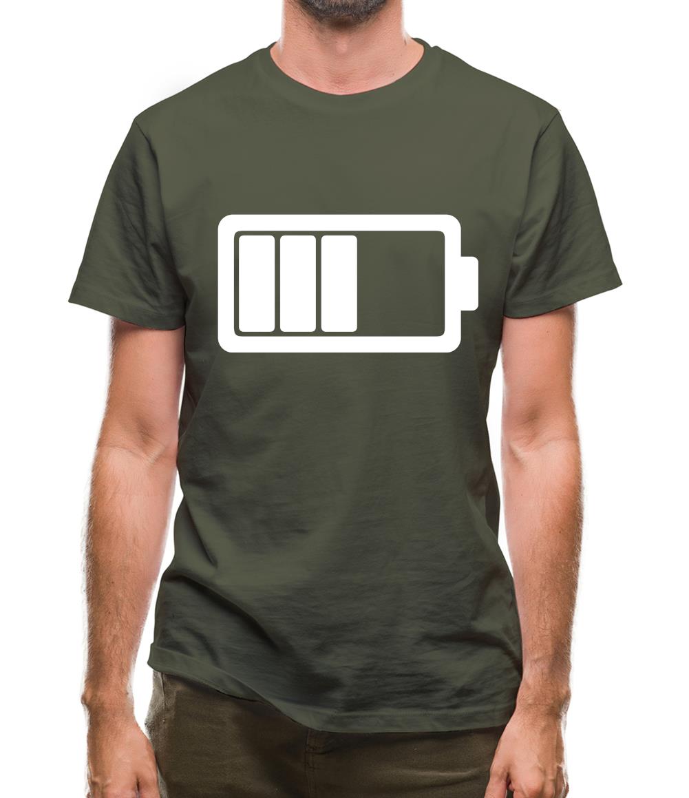 Battery Symbol Mens T-Shirt Battery Symbol Mens T-Shirt