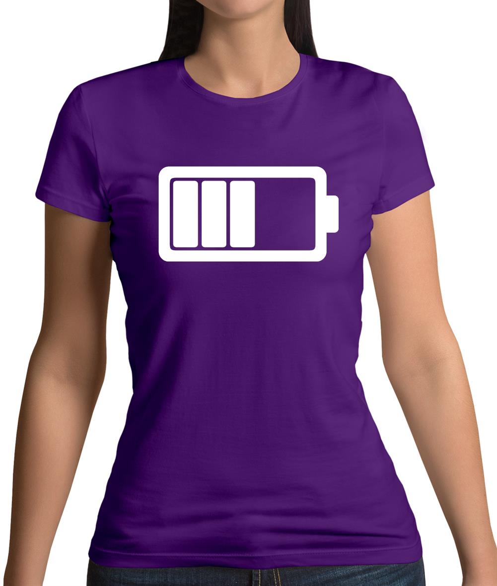 Battery Symbol Womens T-Shirt Battery Symbol Womens T-Shirt