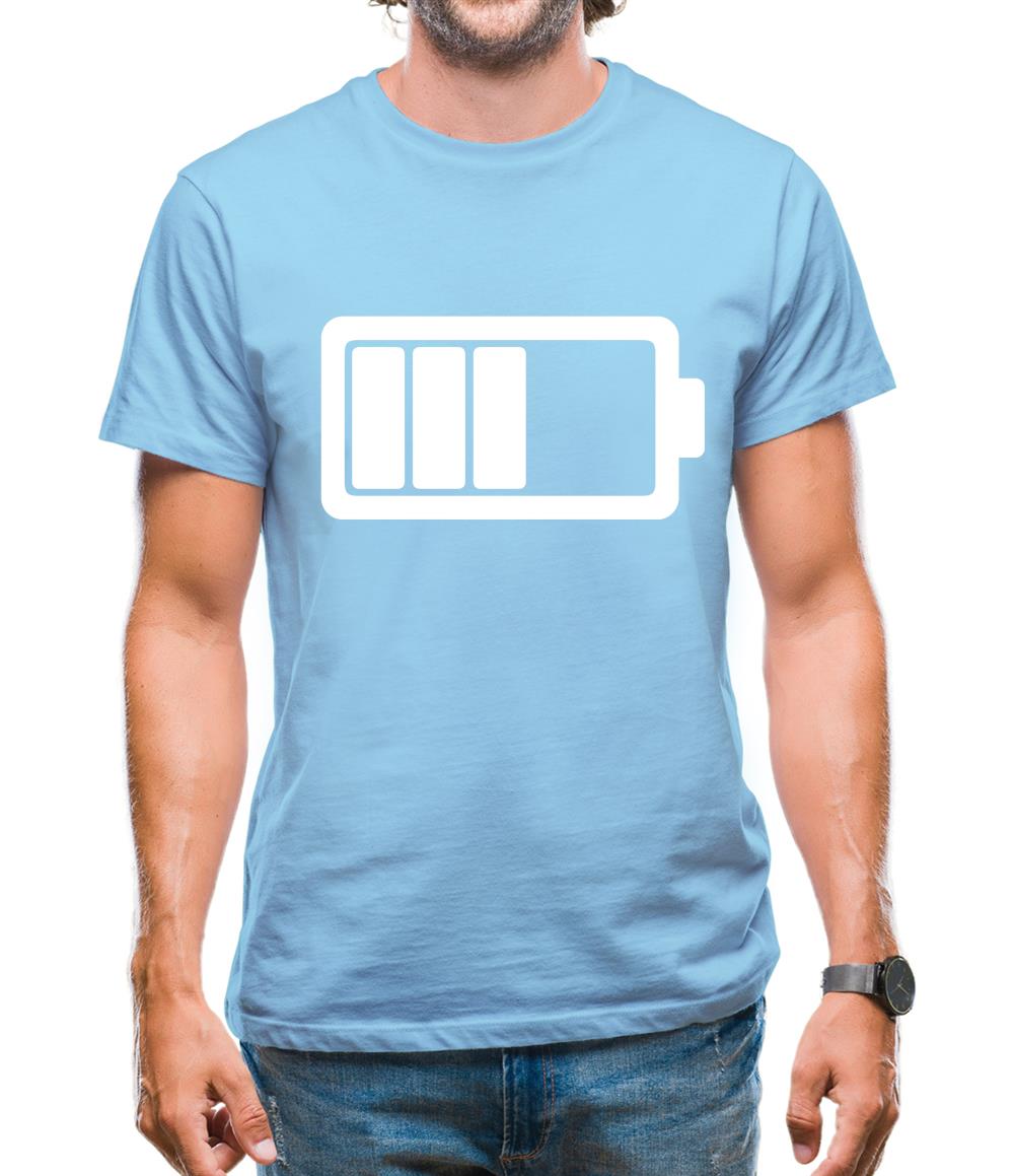 Battery Symbol Mens T-Shirt Battery Symbol Mens T-Shirt