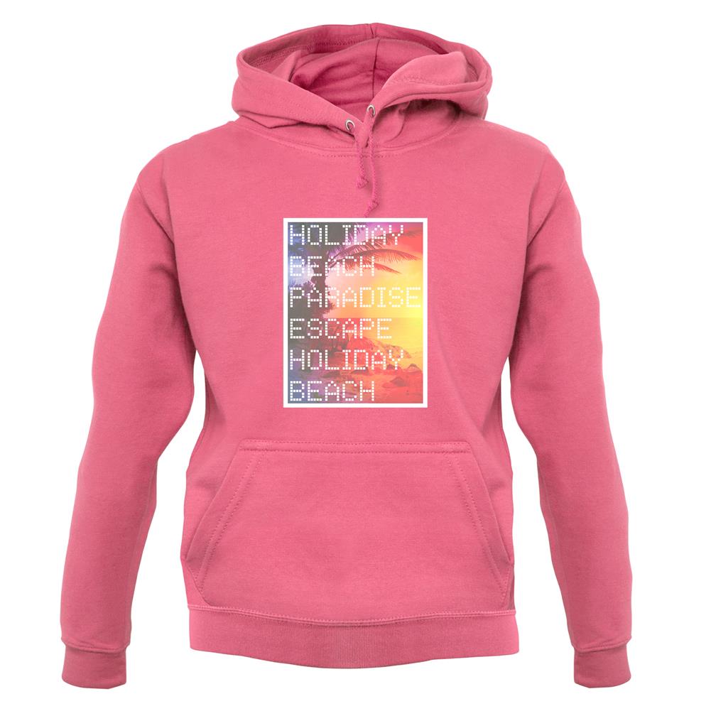 Beach Scene Holiday Paradise unisex hoodie Beach Scene Holiday Paradise unisex hoodie