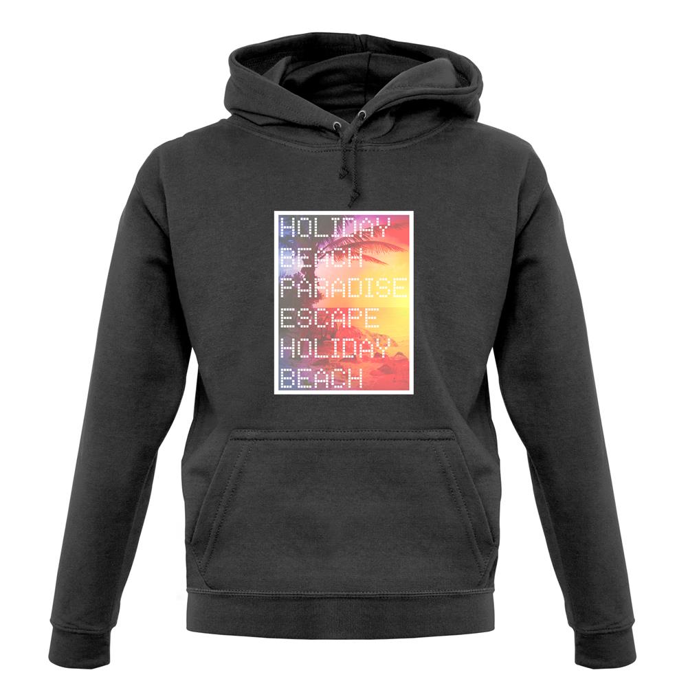 Beach Scene Holiday Paradise unisex hoodie Beach Scene Holiday Paradise unisex hoodie