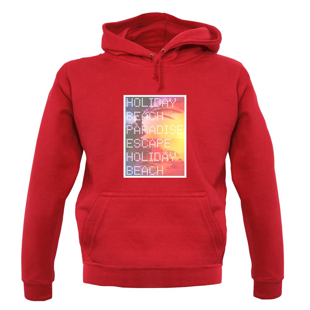 Beach Scene Holiday Paradise unisex hoodie Beach Scene Holiday Paradise unisex hoodie