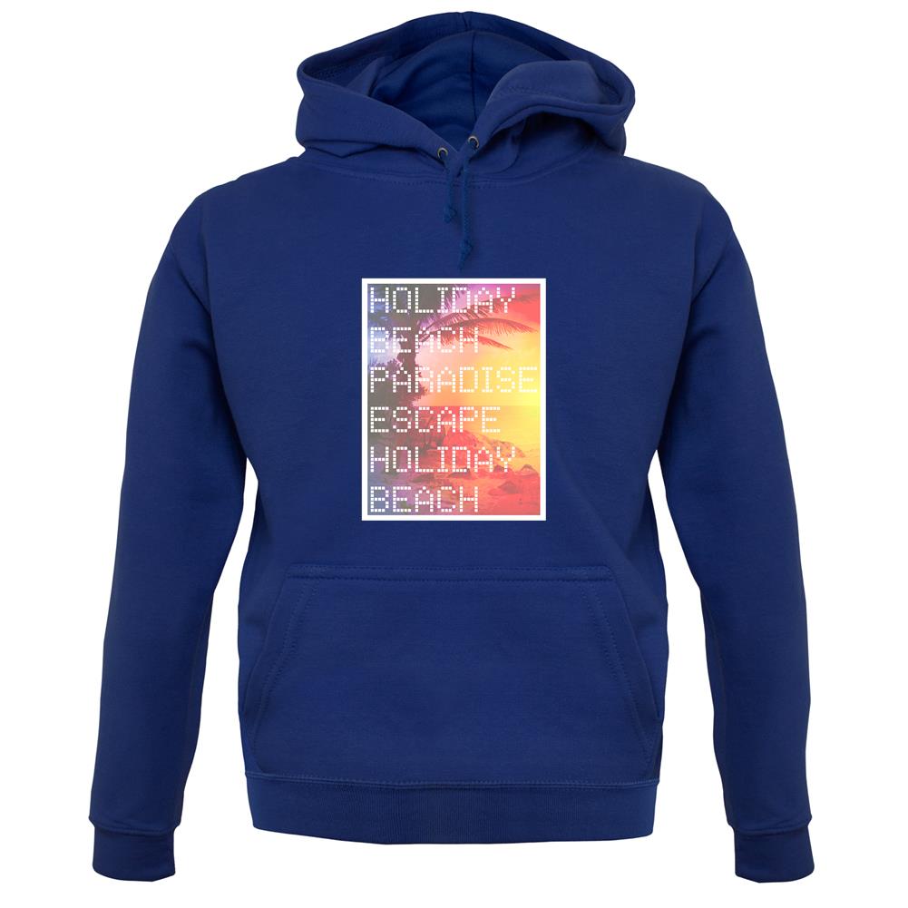 Beach Scene Holiday Paradise unisex hoodie Beach Scene Holiday Paradise unisex hoodie