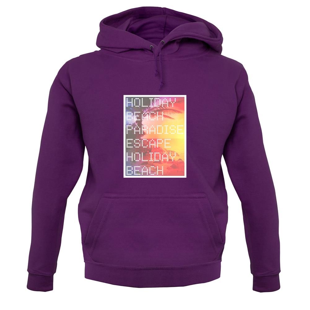 Beach Scene Holiday Paradise unisex hoodie Beach Scene Holiday Paradise unisex hoodie