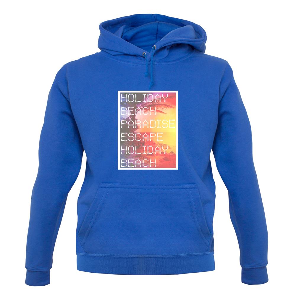 Beach Scene Holiday Paradise unisex hoodie Beach Scene Holiday Paradise unisex hoodie