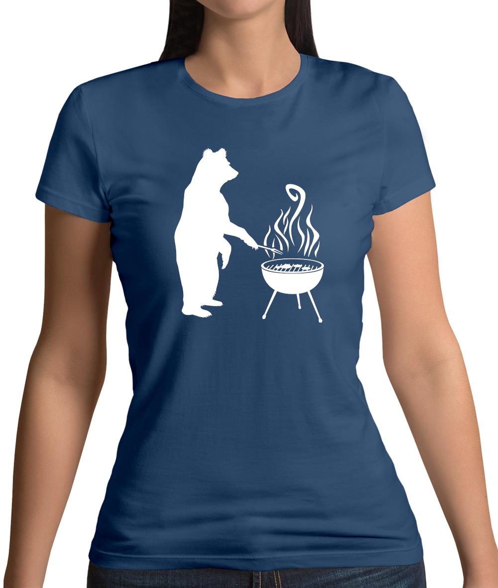 BBQ Bear Womens T-Shirt BBQ Bear Womens T-Shirt