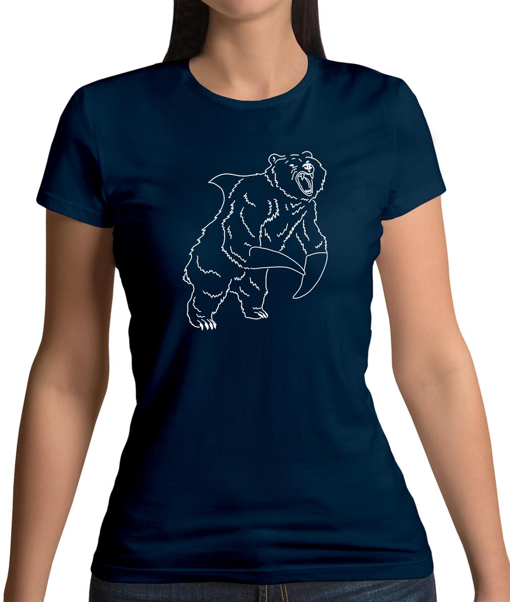 Bear Shark Womens T-Shirt Bear Shark Womens T-Shirt
