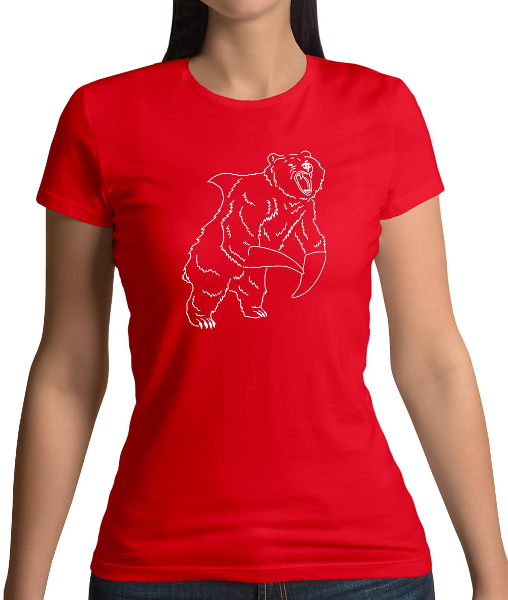 Bear Shark Womens T-Shirt Bear Shark Womens T-Shirt