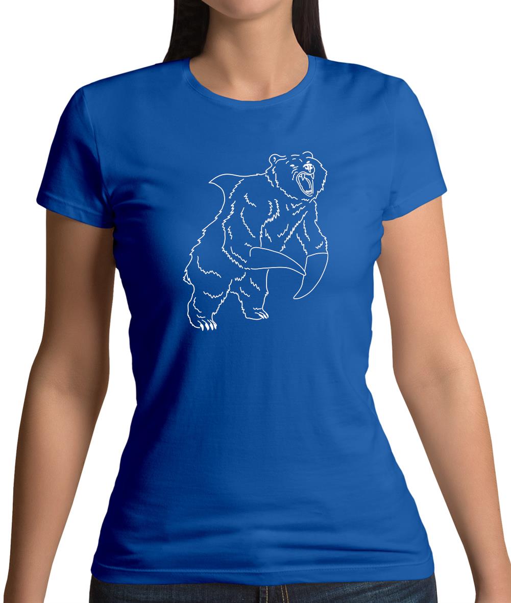 Bear Shark Womens T-Shirt Bear Shark Womens T-Shirt
