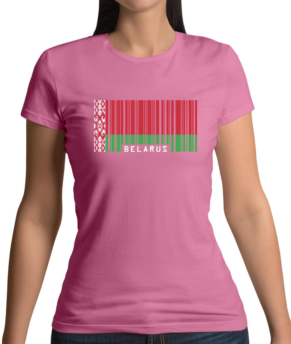 Belarus Barcode Style Flag Womens T-Shirt Belarus Barcode Style Flag Womens T-Shirt
