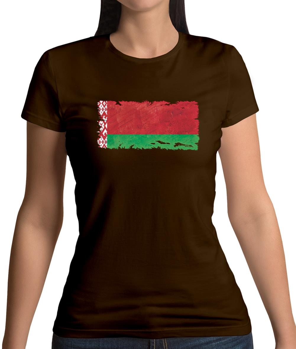 Belarus Grunge Style Flag Womens T-Shirt Belarus Grunge Style Flag Womens T-Shirt