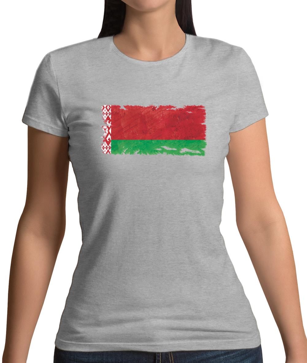 Belarus Grunge Style Flag Womens T-Shirt Belarus Grunge Style Flag Womens T-Shirt