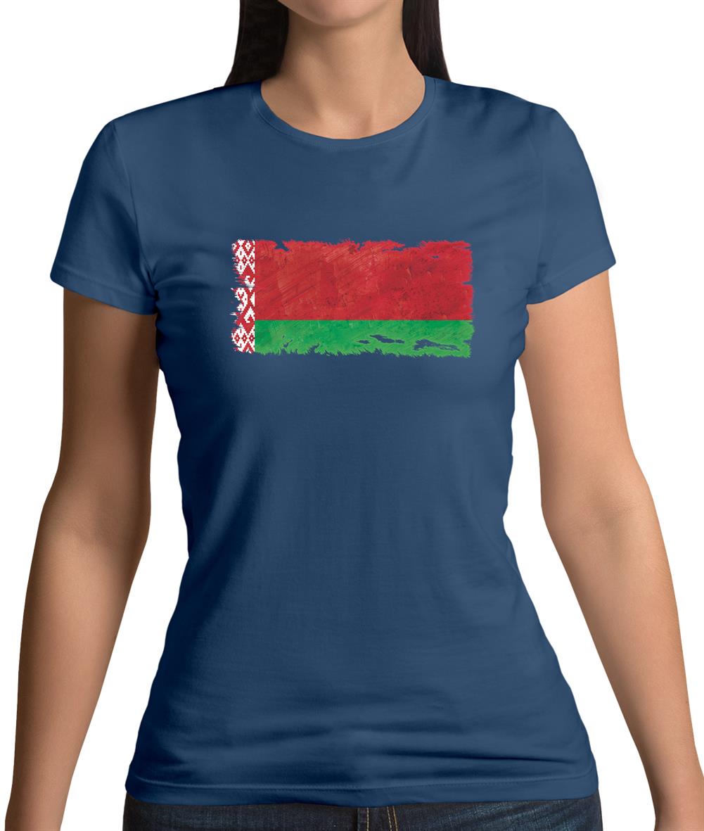 Belarus Grunge Style Flag Womens T-Shirt Belarus Grunge Style Flag Womens T-Shirt