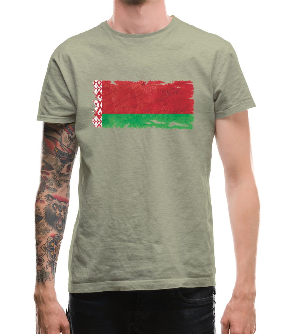 Belarus Grunge Style Flag Mens T-Shirt Belarus Grunge Style Flag Mens T-Shirt