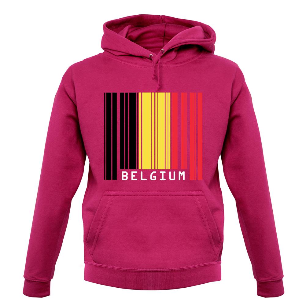 Belgium Barcode Style Flag unisex hoodie Belgium Barcode Style Flag unisex hoodie