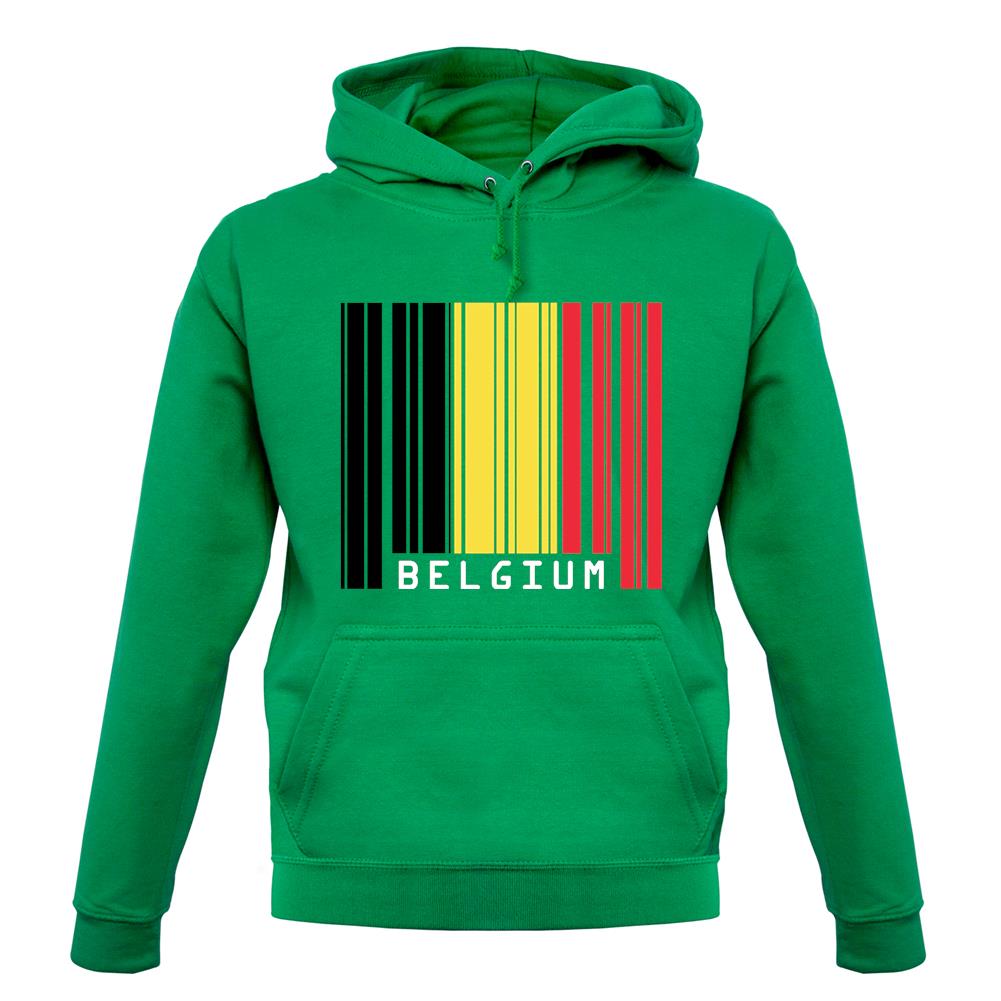 Belgium Barcode Style Flag unisex hoodie Belgium Barcode Style Flag unisex hoodie