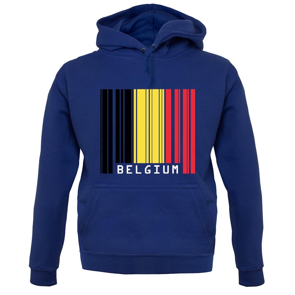 Belgium Barcode Style Flag unisex hoodie Belgium Barcode Style Flag unisex hoodie