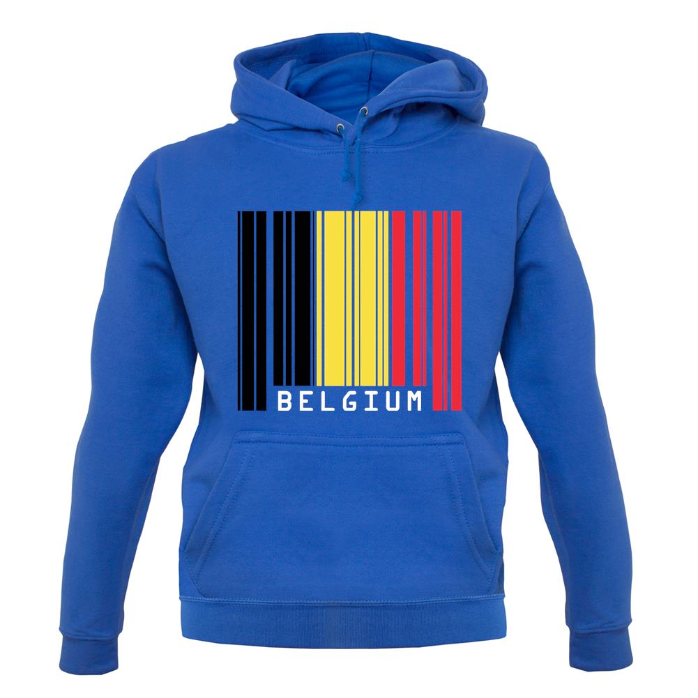 Belgium Barcode Style Flag unisex hoodie Belgium Barcode Style Flag unisex hoodie