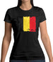 Belgium Grunge Style Flag Womens T-Shirt Belgium Grunge Style Flag Womens T-Shirt