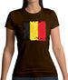 Belgium Grunge Style Flag Womens T-Shirt Belgium Grunge Style Flag Womens T-Shirt