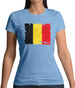 Belgium Grunge Style Flag Womens T-Shirt Belgium Grunge Style Flag Womens T-Shirt