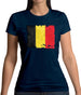 Belgium Grunge Style Flag Womens T-Shirt Belgium Grunge Style Flag Womens T-Shirt