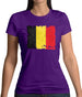 Belgium Grunge Style Flag Womens T-Shirt Belgium Grunge Style Flag Womens T-Shirt