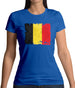 Belgium Grunge Style Flag Womens T-Shirt Belgium Grunge Style Flag Womens T-Shirt