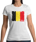 Belgium Grunge Style Flag Womens T-Shirt Belgium Grunge Style Flag Womens T-Shirt