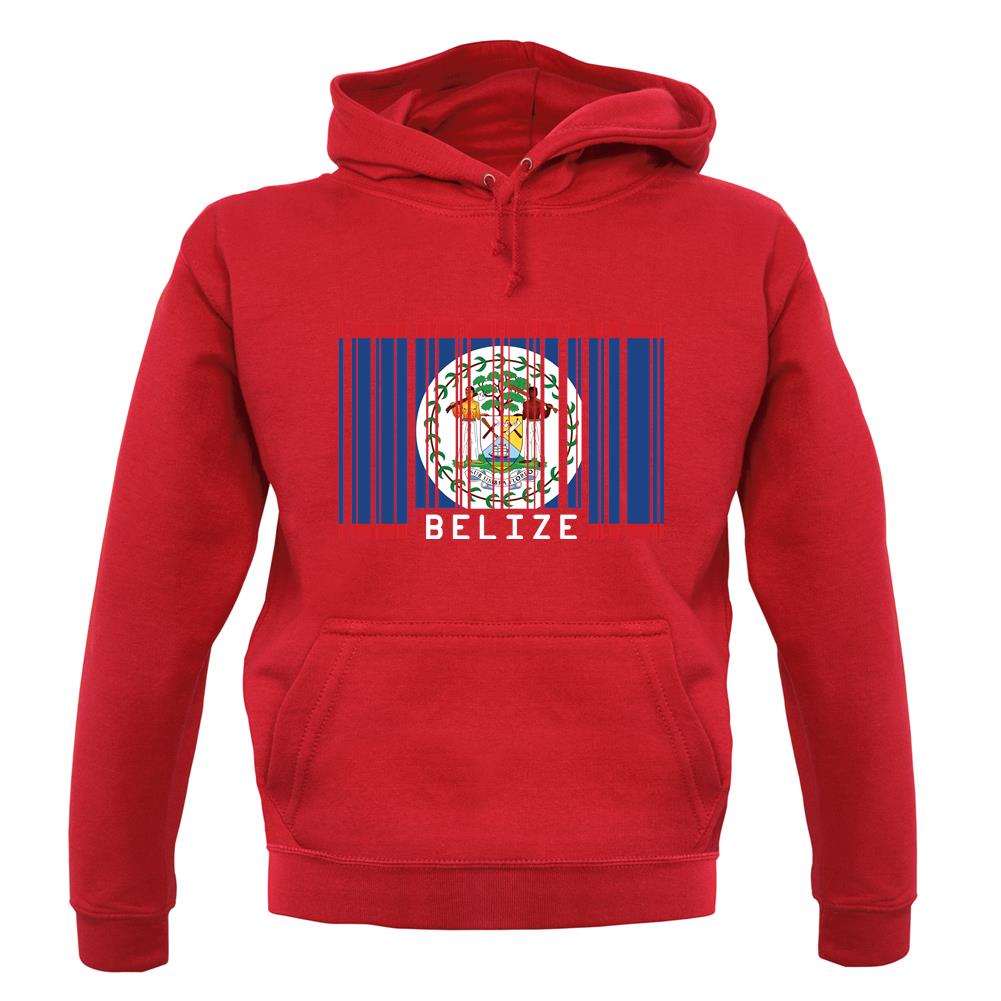 Belize Barcode Style Flag unisex hoodie Belize Barcode Style Flag unisex hoodie