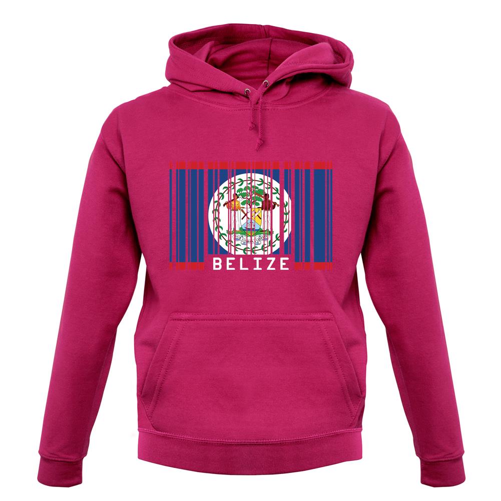 Belize Barcode Style Flag unisex hoodie Belize Barcode Style Flag unisex hoodie