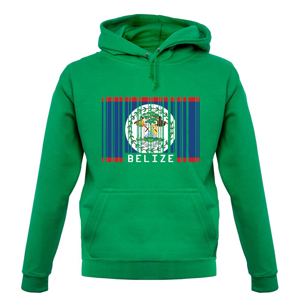 Belize Barcode Style Flag unisex hoodie Belize Barcode Style Flag unisex hoodie