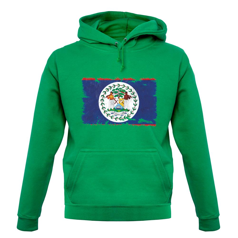 Belize Grunge Style Flag unisex hoodie Belize Grunge Style Flag unisex hoodie