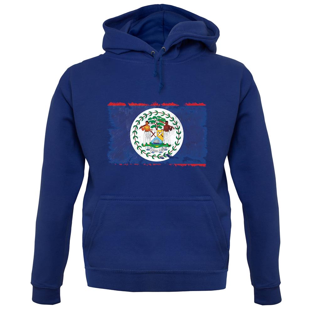 Belize Grunge Style Flag unisex hoodie Belize Grunge Style Flag unisex hoodie