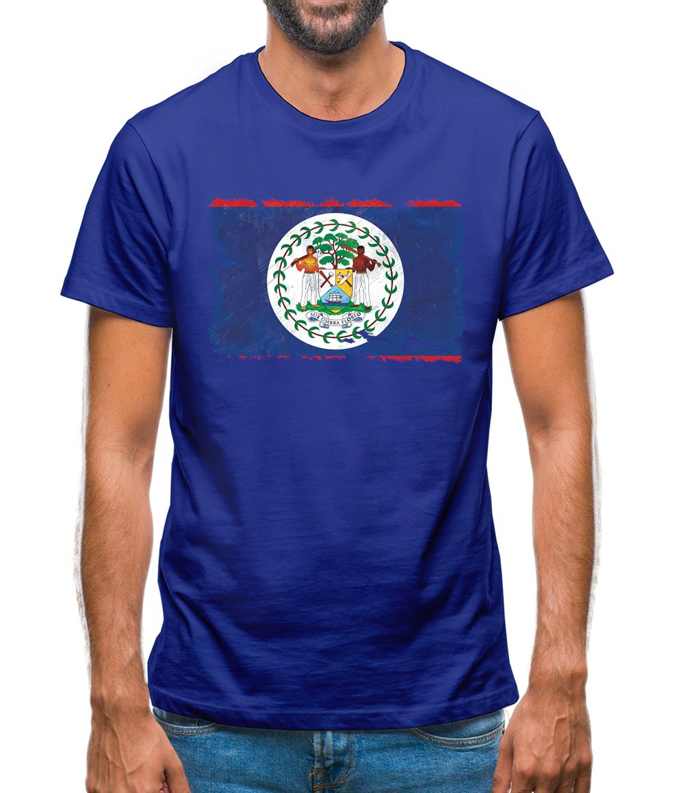 Belize Grunge Style Flag Mens T-Shirt Belize Grunge Style Flag Mens T-Shirt