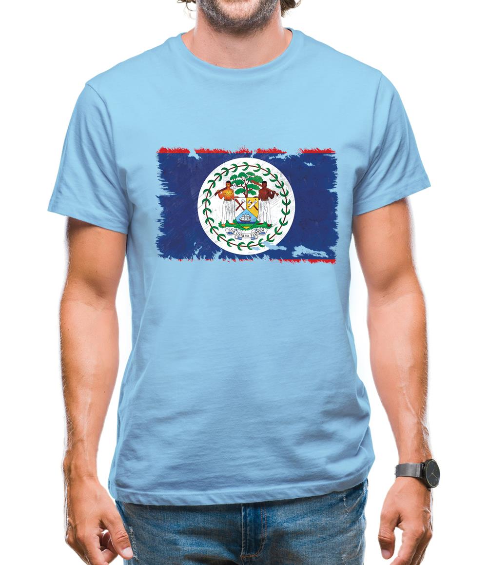 Belize Grunge Style Flag Mens T-Shirt Belize Grunge Style Flag Mens T-Shirt