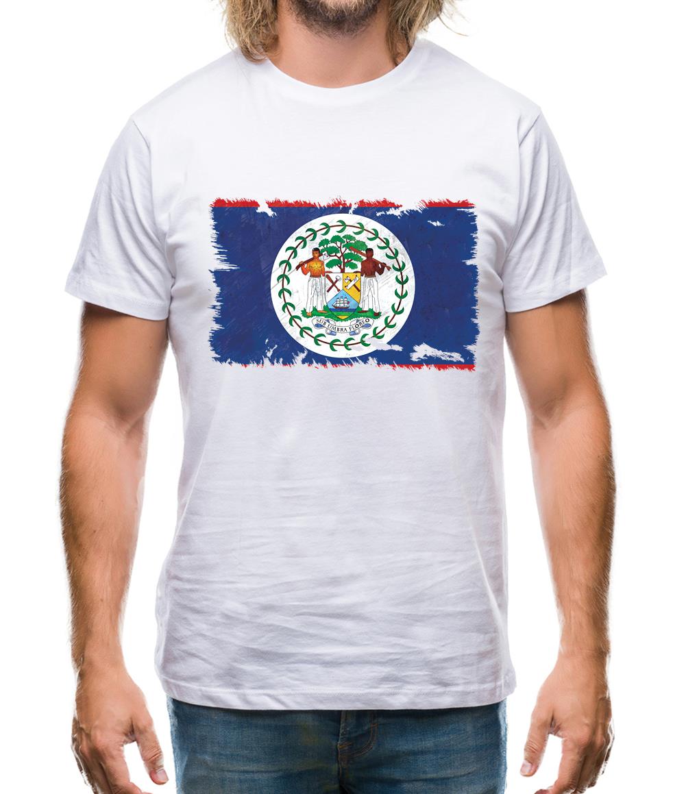 Belize Grunge Style Flag Mens T-Shirt Belize Grunge Style Flag Mens T-Shirt