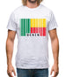 Benin Barcode Style Flag Mens T-Shirt