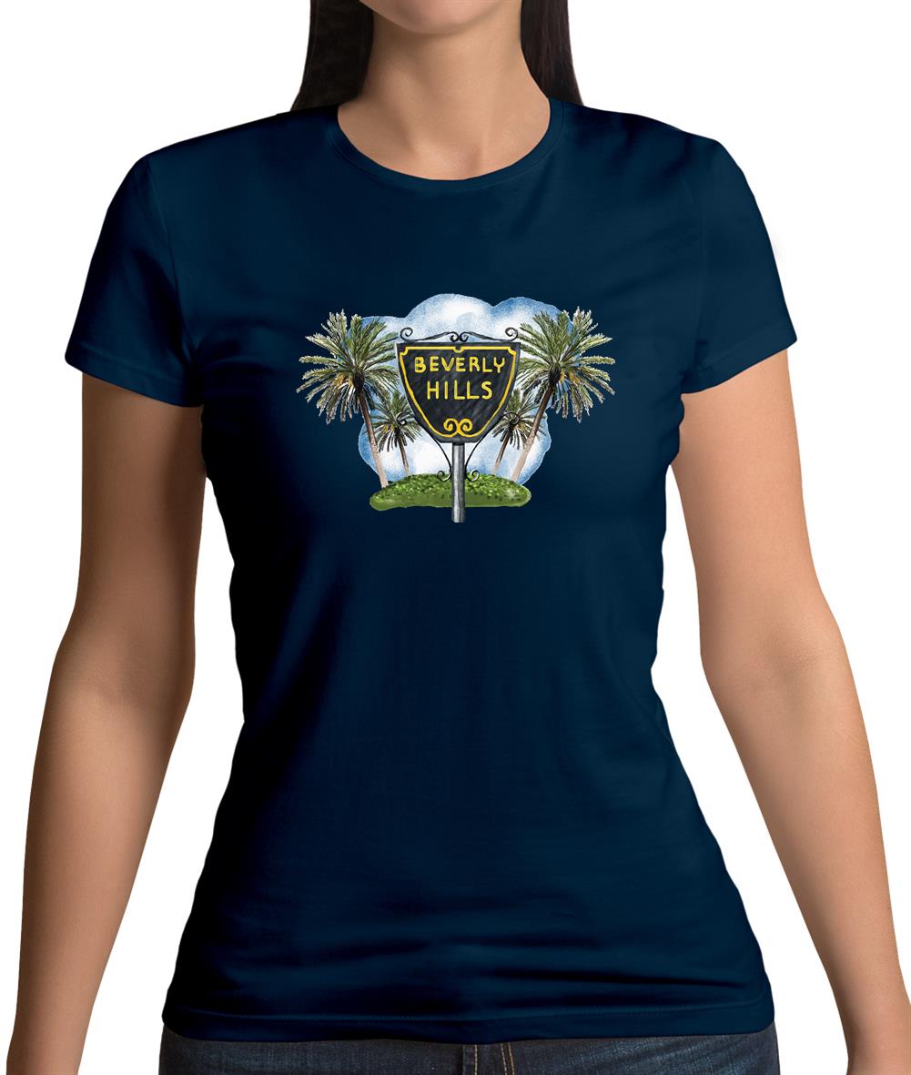 Beverly Hills Sign Womens T-Shirt Beverly Hills Sign Womens T-Shirt