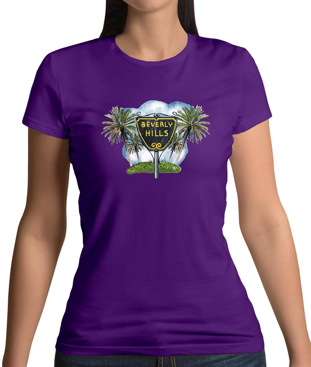 Beverly Hills Sign Womens T-Shirt Beverly Hills Sign Womens T-Shirt