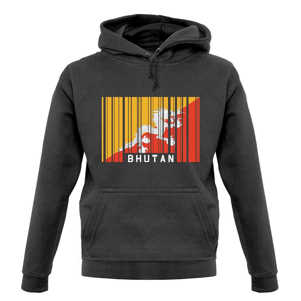 Bhutan Barcode Style Flag unisex hoodie Bhutan Barcode Style Flag unisex hoodie