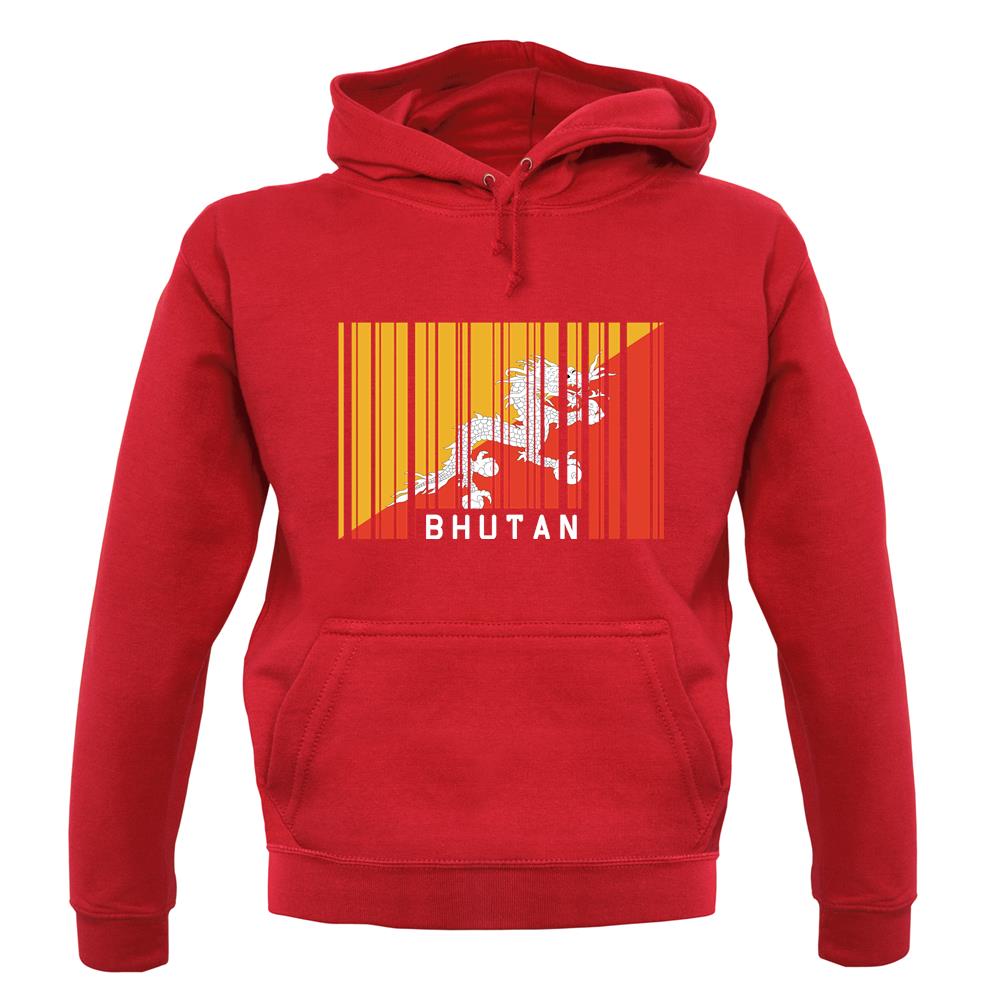 Bhutan Barcode Style Flag unisex hoodie Bhutan Barcode Style Flag unisex hoodie