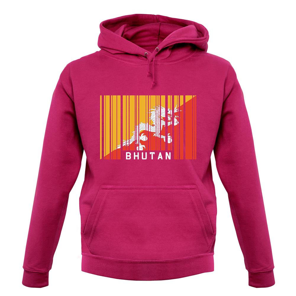 Bhutan Barcode Style Flag unisex hoodie Bhutan Barcode Style Flag unisex hoodie